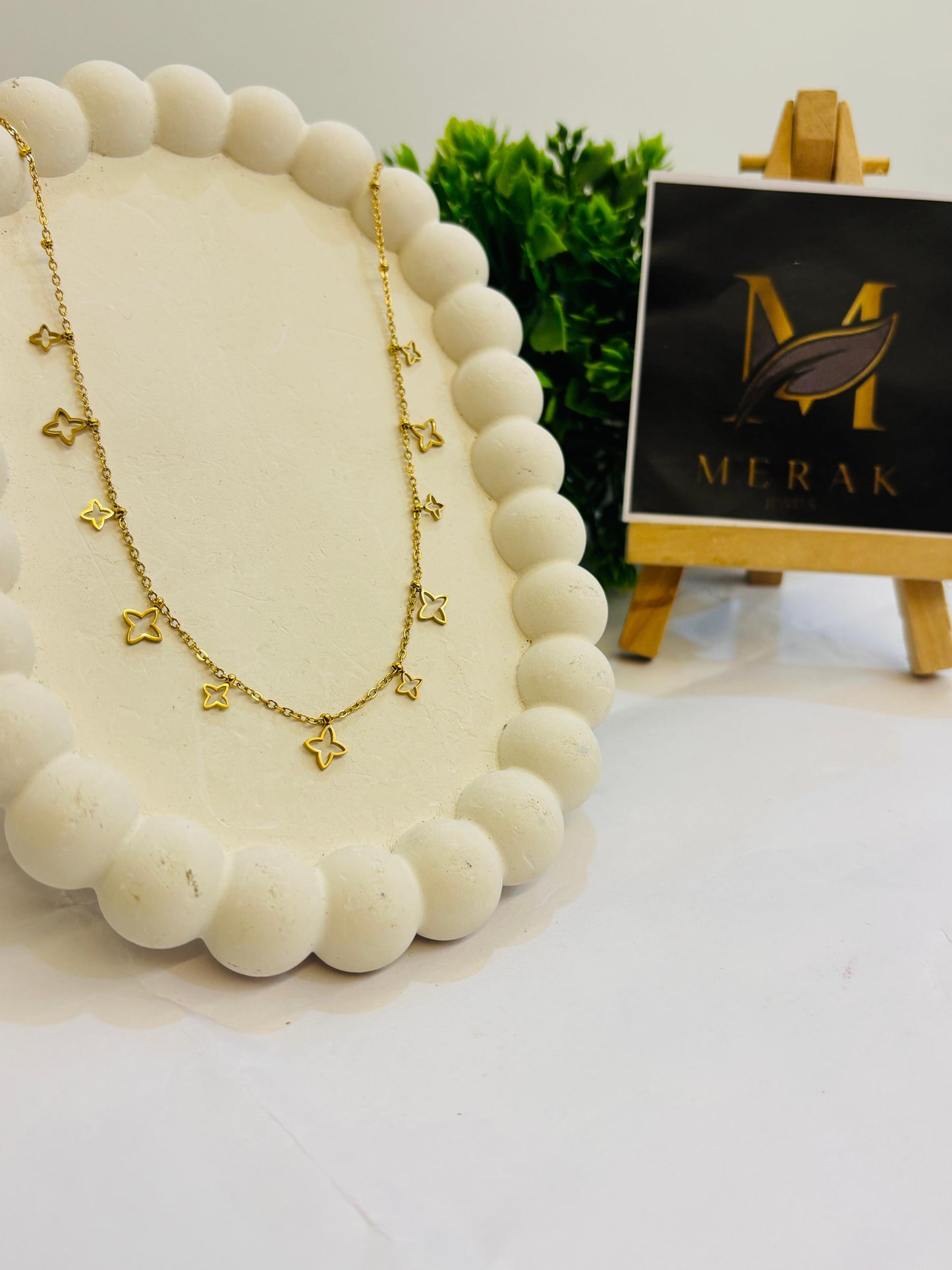 Golden Star Charm Necklace