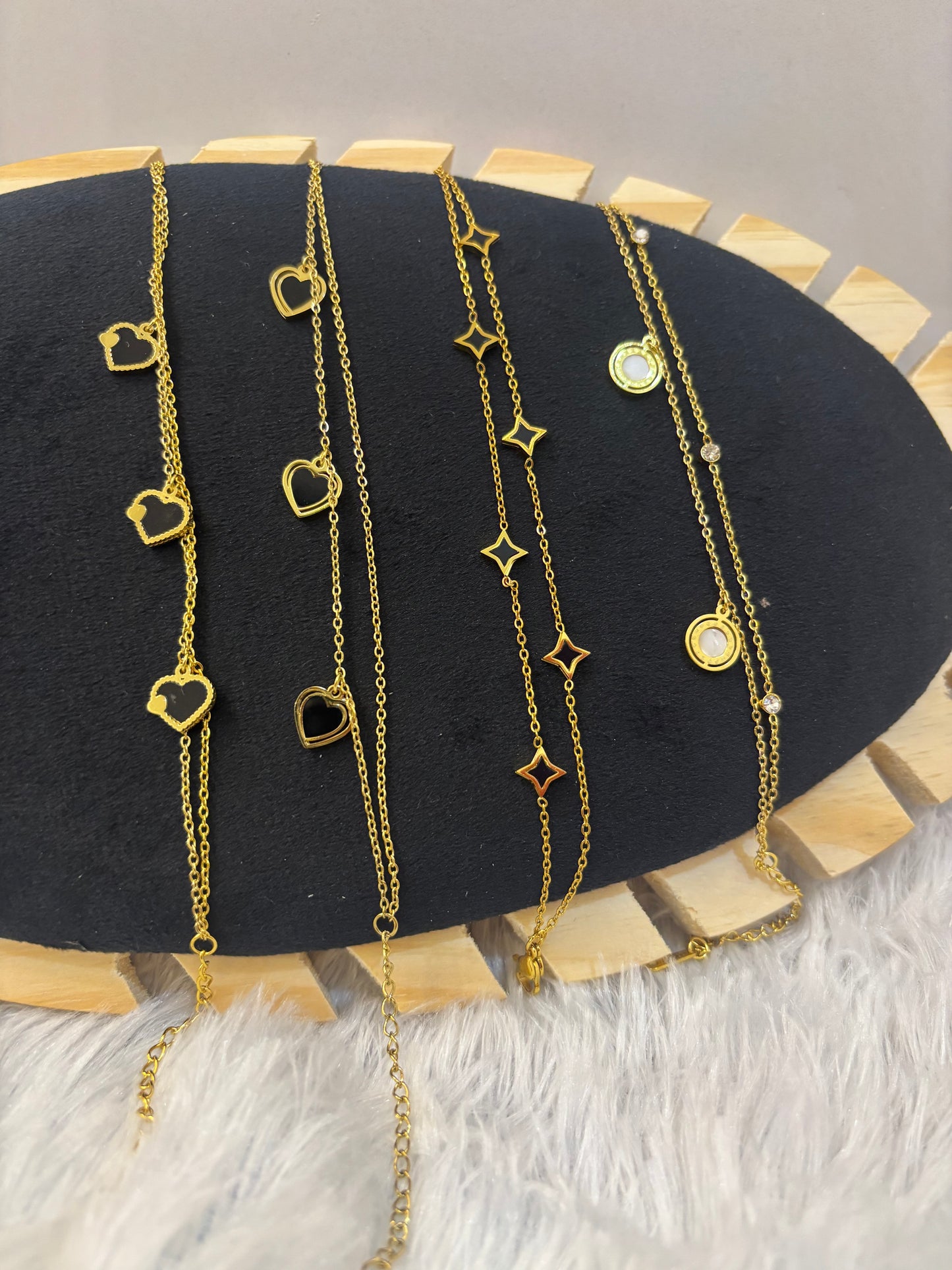 Midnight Charm Bracelets Set