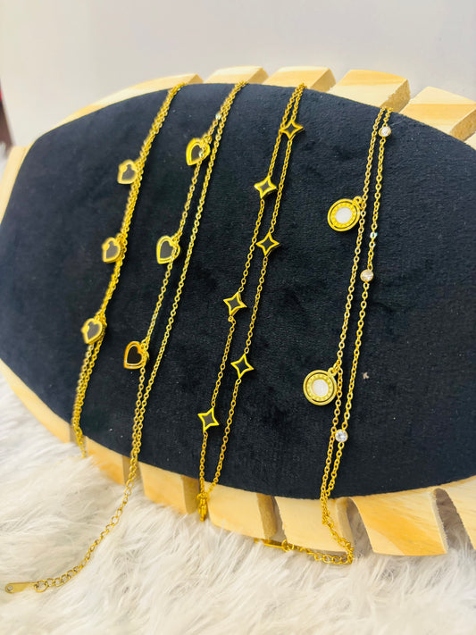 Midnight Charm Bracelets Set