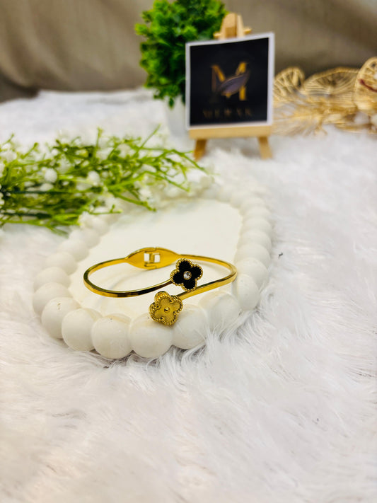 Dual Clover Designer Bracelet