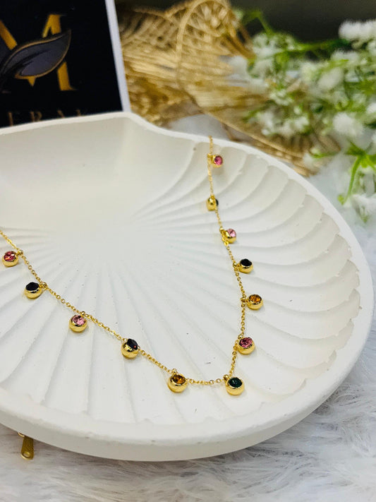 Color Pop Gemstone Necklace