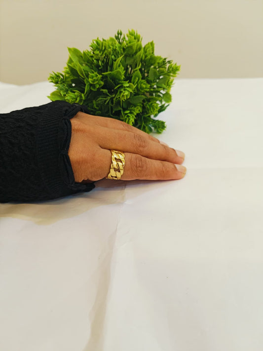 Bold Cuban Link Ring