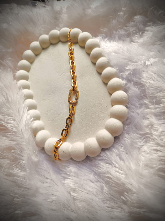 Elegant Gold-Plated Link Chain Bracelet